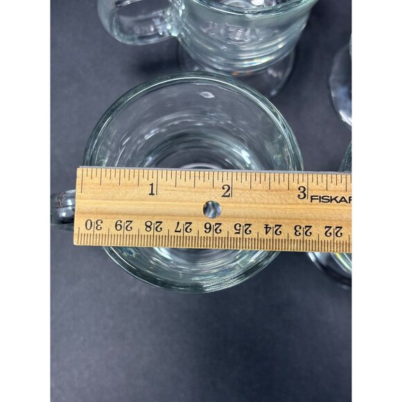 Libbey Irish Coffee Mug Set Of 4 Clear Glass 8.5 Oz Cups Pedestal Base Durable - Picture 8 of 9